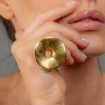 Aranyozott Finomporcelán Gyűrű