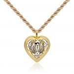 Aranyozott Barokk Szív medál
