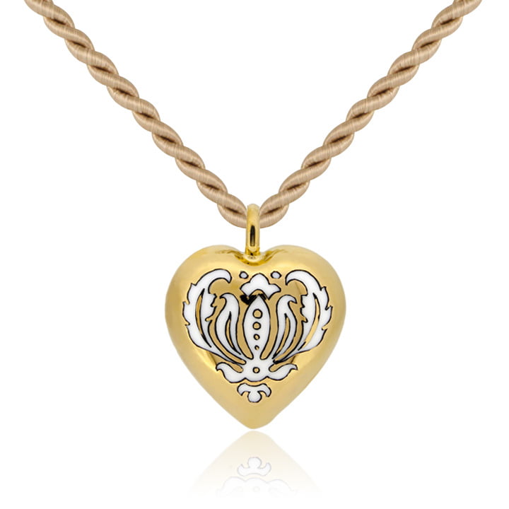 Aranyozott Barokk Szív medál Aranyozott Barokk Szív medál