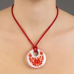 Red Lotus Finomporcelán Medál