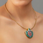 Pur-Pur Szecessziós Finomporcelán Medál