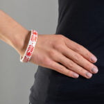 Tradicionális Red Lotus Finomporcelán Karperec