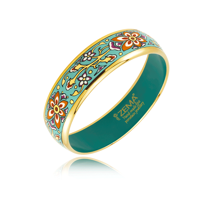 Mentazöld Szecessziós Finomporcelán Karperec Mentazöld Szecessziós Finomporcelán Karperec