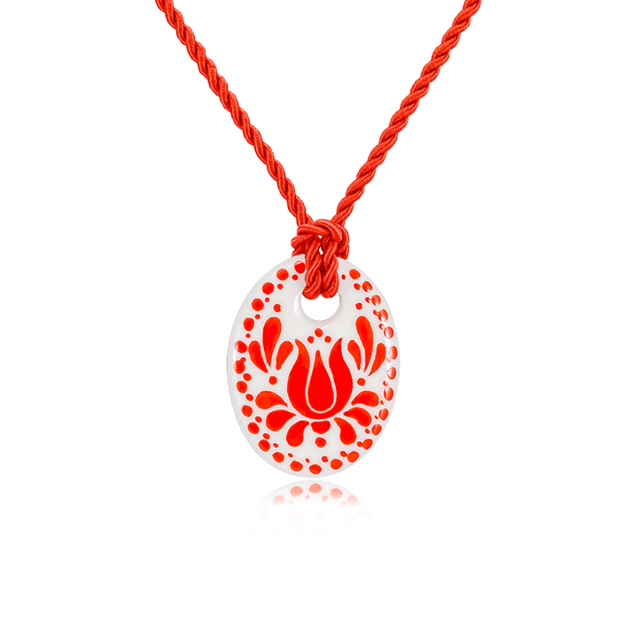 Red Lotus Finomporcelán Kicsi Medál Red Lotus Finomporcelán Kicsi Medál
