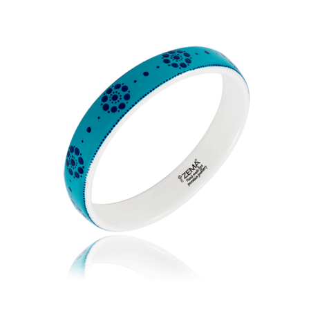 Tradicionális Türkizkék Lyukmintás Karperec