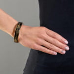 Barokk Fekete&Arany Finomporcelán Karperec