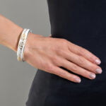 Barokk Fehér&Arany karperec