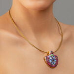 Pur-Pur Szecessziós Finomporcelán Medál