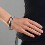 Zebra mintás vékony karperec