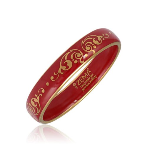 Barokk Piros Finomporcelán Karperec