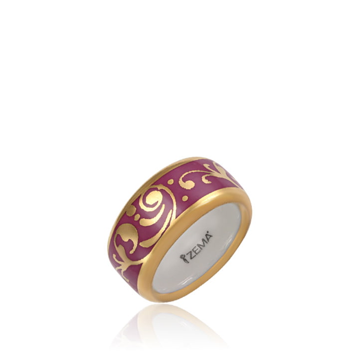 Barokk Pur-Pur&Arany Finomporcelán Gyűrű Barokk Pur-Pur&Arany Finomporcelán Gyűrű