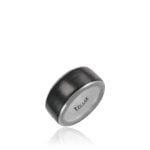 Fekete&platina gyűrű