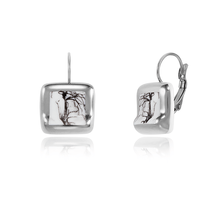 Csontváry Finomporcelán Platina Akasztós fülbevaló Csontváry Finomporcelán Platina Akasztós fülbevaló