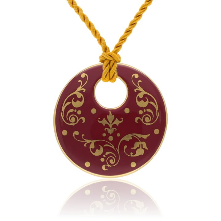 Barokk Pur-Pur Finomporcelán Medál Barokk Pur-Pur Finomporcelán Medál