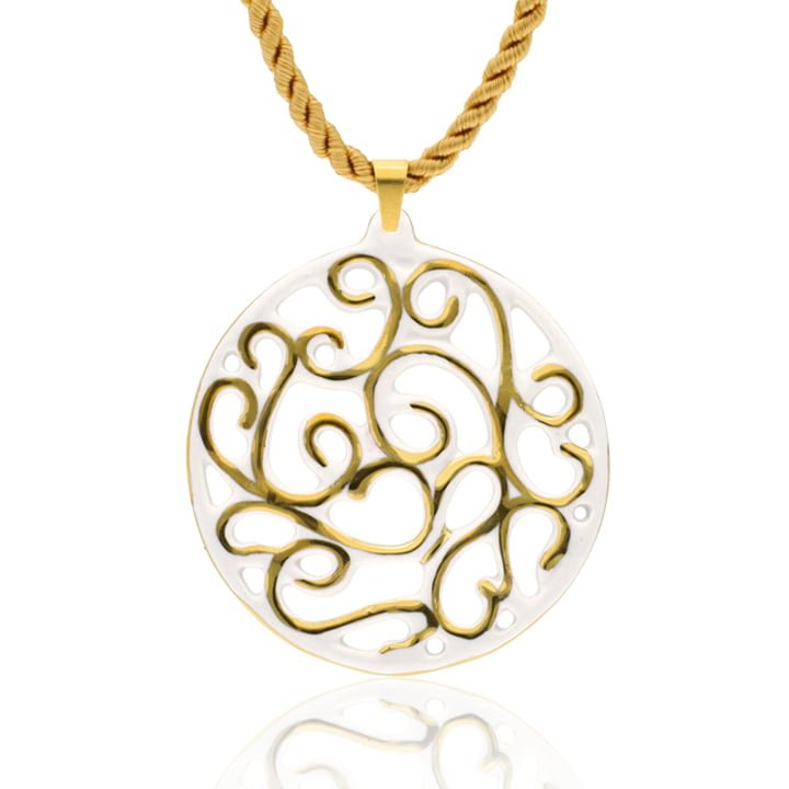 Aero Fehér&Arany Finomporcelán Medál (60mm) Aero Fehér&Arany Finomporcelán Medál (60mm)