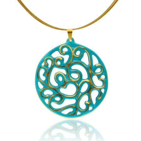 Aero Zöld&Arany Finomporcelán Medál (60mm)