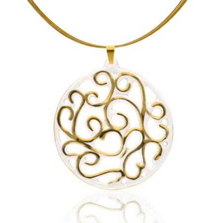 Aero Fehér&Arany Finomporcelán Medál (60mm)