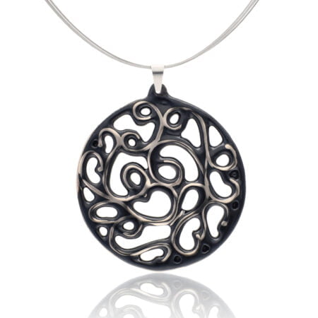 Aero Fekete&Platina Finomporcelán Medál (60mm)