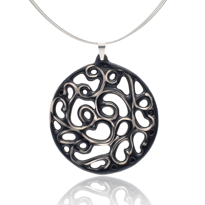 Aero Fekete&Platina Finomporcelán Medál (60mm) Aero Fekete&Platina Finomporcelán Medál (60mm)