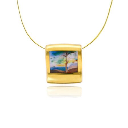 Csontváry Finomporcelán Arany Négyzetes Medál