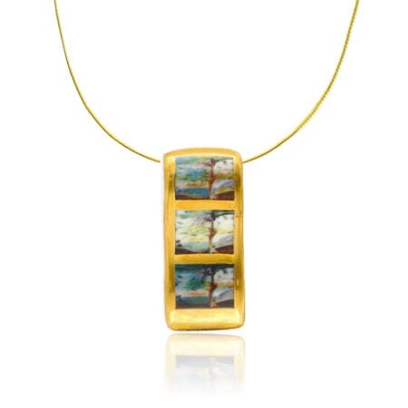 Csontváry Finomporcelán Arany Hosszúkás Medál