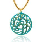 Aero Zöld&Arany Finomporcelán Medál (60mm)