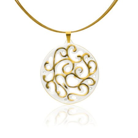 Aero Fehér&Arany Finomporcelán Medál (40mm)