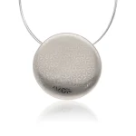 Minimal Platina Finomporcelán Medál (Nagy)