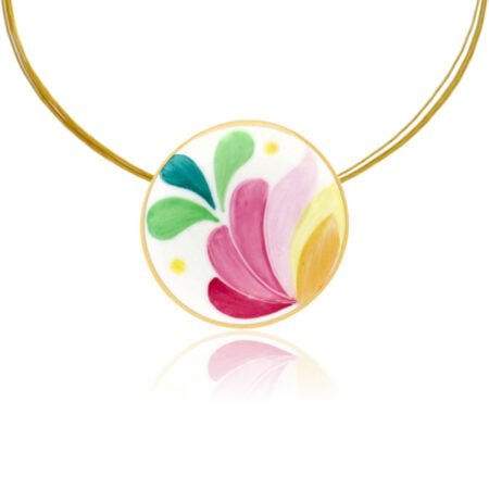 Pink Matyó Finomporcelán kicsi Medál