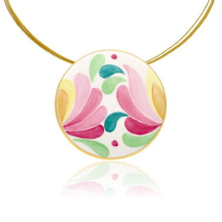 Pink Matyó Finomporcelán Medál (Nagy)