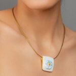 Nefelejcs Finomporcelán Medál