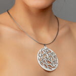 Aero Fehér&Platina Finomporcelán Medál (60mm)