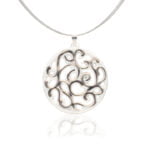 Aero Fehér&Platina Finomporcelán Medál (40mm)