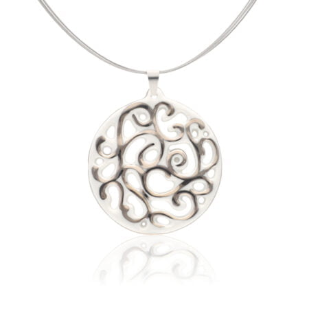 Aero Fehér&Platina Finomporcelán Medál (40mm)