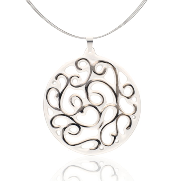 Aero Fehér&Platina Finomporcelán Medál (60mm) Aero Fehér&Platina Finomporcelán Medál (60mm)