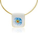 Nefelejcs Finomporcelán Medál