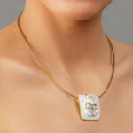 Nefelejcs Finomporcelán Arany Medál Dupla Virággal