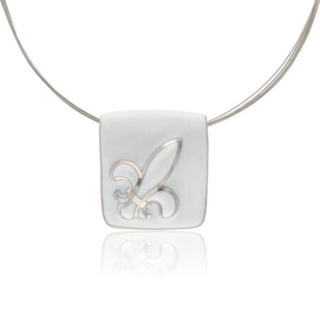 Királyliliom Finomporcelán Platina Medál