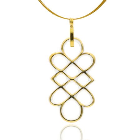 Aero Fehér&Arany Finomporcelán Medál Hosszúkás