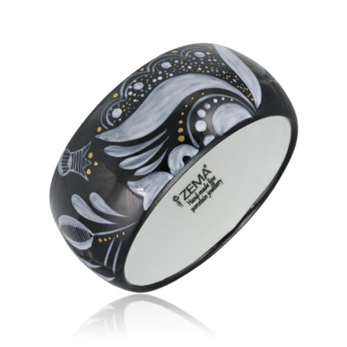 Sárközi Fekete&Fehér Finomporcelán Karperec