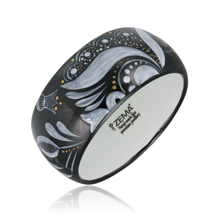 Sárközi Fekete&Fehér Finomporcelán Karperec Sárközi Fekete&Fehér Finomporcelán Karperec