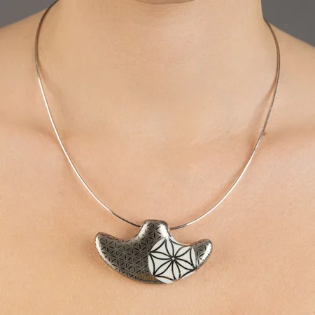 ŐSERŐ-Bronzkori Platina Finomporcelán Medál (kicsi)