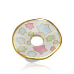 ZEMA ŐSERŐ Szkíta Finomporcelán gyűrű aranyozott