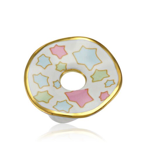 ZEMA ŐSERŐ Szkíta Finomporcelán gyűrű aranyozott