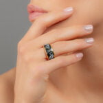 Sárközi Fekete&Fehér Finomporcelán Gyűrű