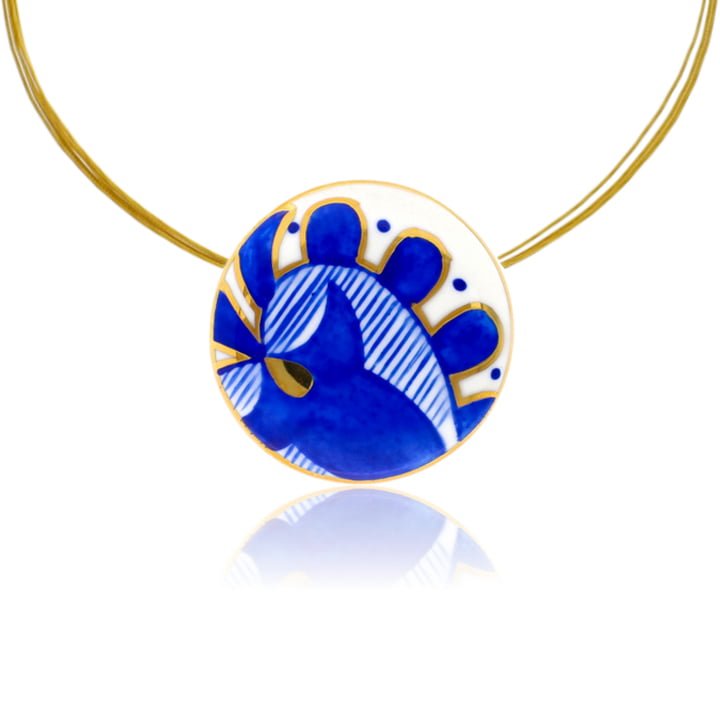 Sárközi Kék Finomporcelán Medál (Kicsi) Sárközi Kék Finomporcelán Medál (Kicsi)