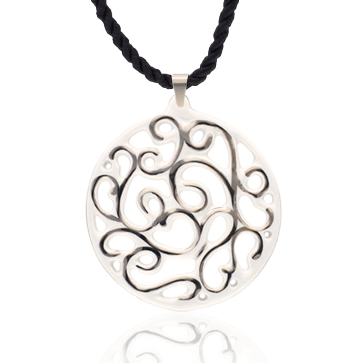 Aero Fehér&Platina Finomporcelán Medál (60mm) Aero Fehér&Platina Finomporcelán Medál (60mm)