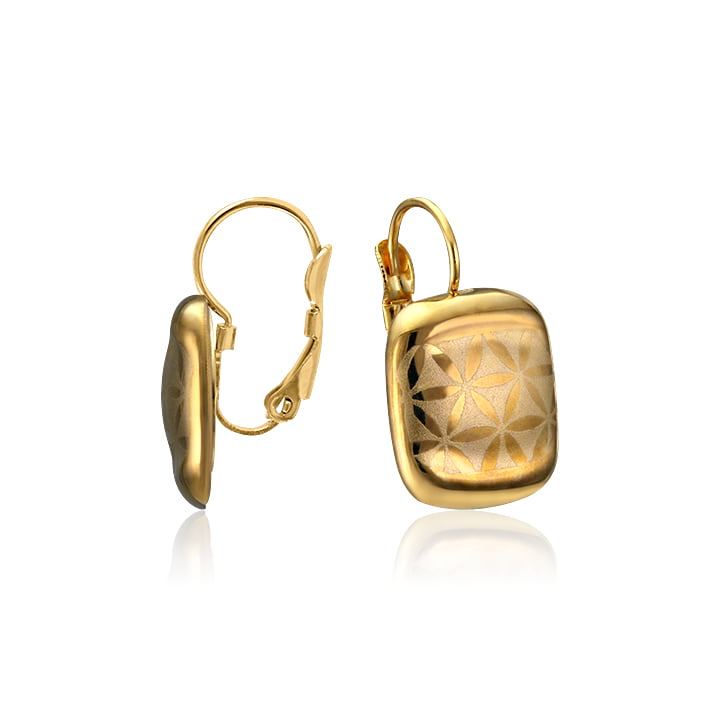 Minimal Arany Négyzetes Finomporcelán Akasztós Fülbevaló Minimal Arany Négyzetes Finomporcelán Akasztós Fülbevaló