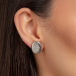 ŐSERŐ-Bronzkori Platina Finomporcelán Fülbevaló