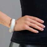 Minimal Fehér&Arany Finomporcelán Karperec